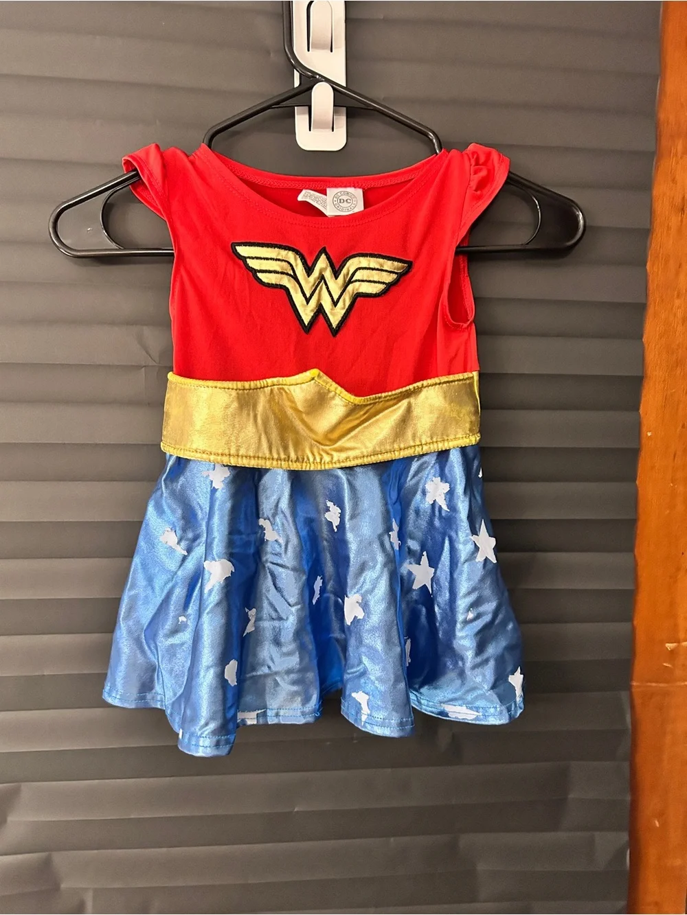 Wonder Hero Red & Blue Girls Costume Dress